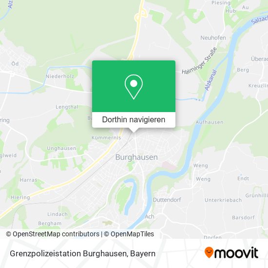 Grenzpolizeistation Burghausen Karte
