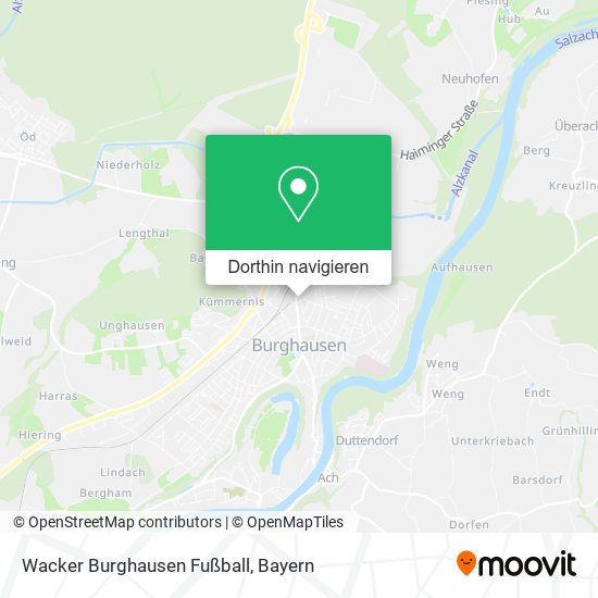 Wacker Burghausen Fußball Karte