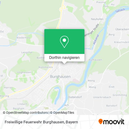 Freiwillige Feuerwehr Burghausen Karte