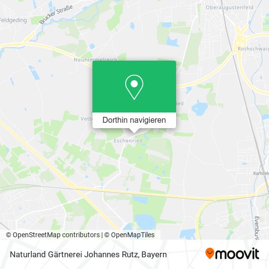 Naturland Gärtnerei Johannes Rutz Karte