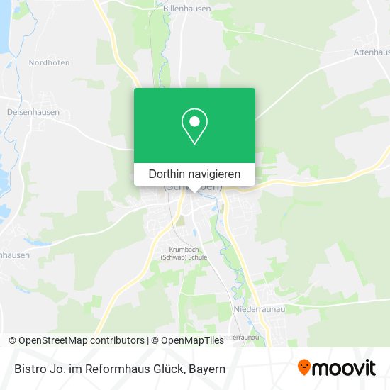 Bistro Jo. im Reformhaus Glück Karte