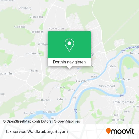 Taxiservice Waldkraiburg Karte