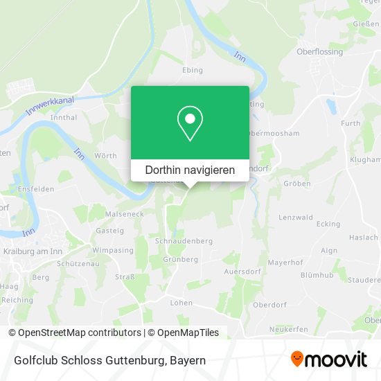Golfclub Schloss Guttenburg Karte
