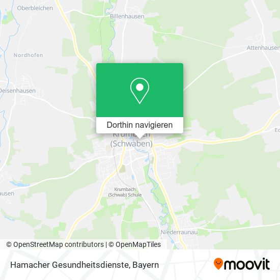 Hamacher Gesundheitsdienste Karte