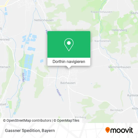 Gassner Spedition Karte