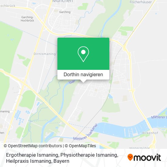 Ergotherapie Ismaning, Physiotherapie Ismaning, Heilpraxis Ismaning Karte