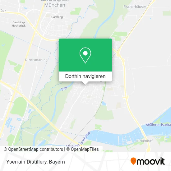 Yserrain Distillery Karte