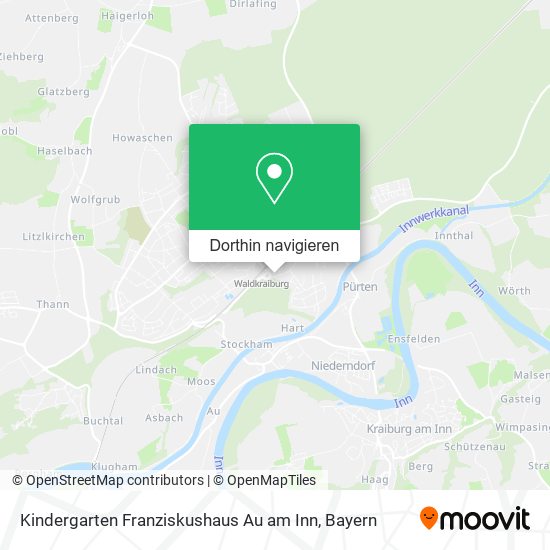 Kindergarten Franziskushaus Au am Inn Karte