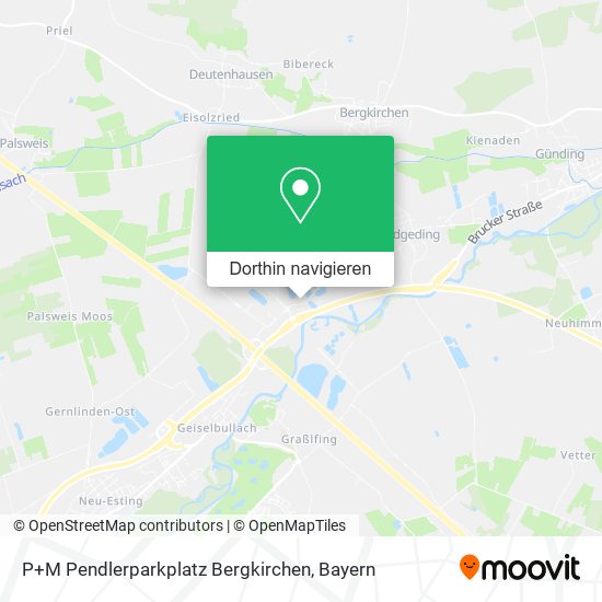 P+M Pendlerparkplatz Bergkirchen Karte