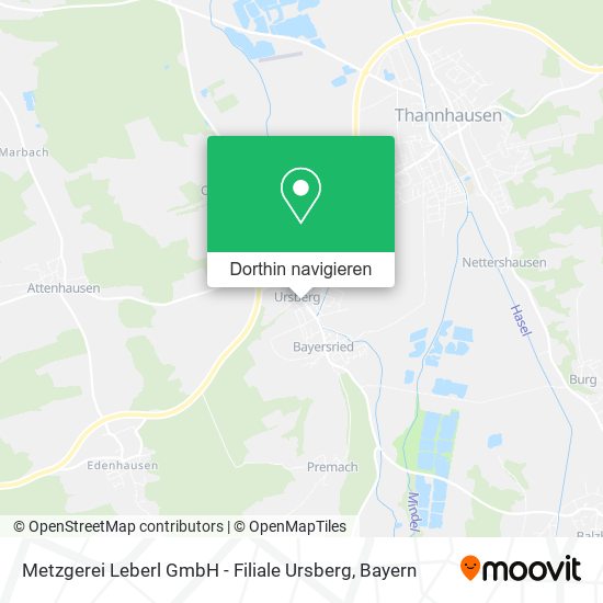 Metzgerei Leberl GmbH - Filiale Ursberg Karte