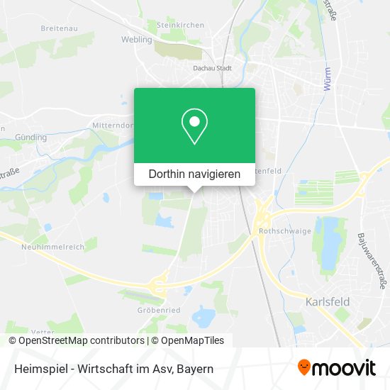 Heimspiel - Wirtschaft im Asv Karte