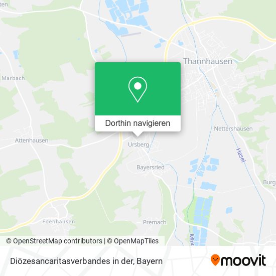 Diözesancaritasverbandes in der Karte