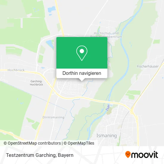 Testzentrum Garching Karte