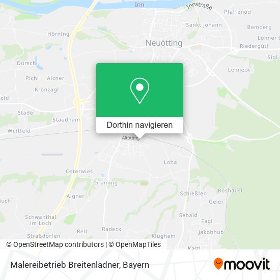 Malereibetrieb Breitenladner Karte