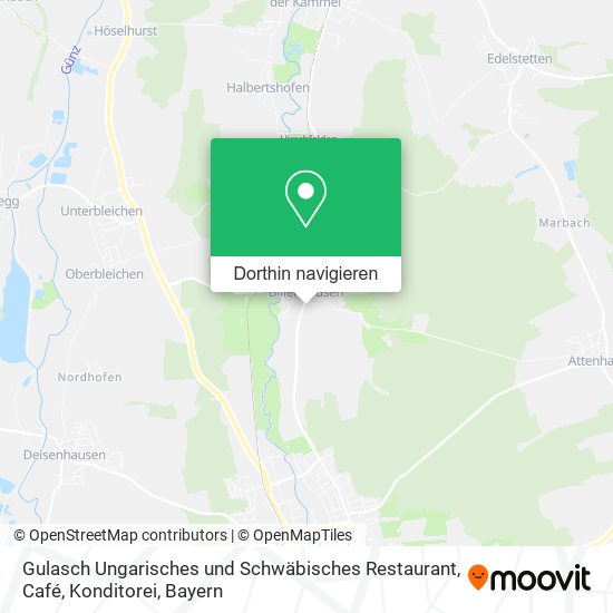 Gulasch Ungarisches und Schwäbisches Restaurant, Café, Konditorei Karte
