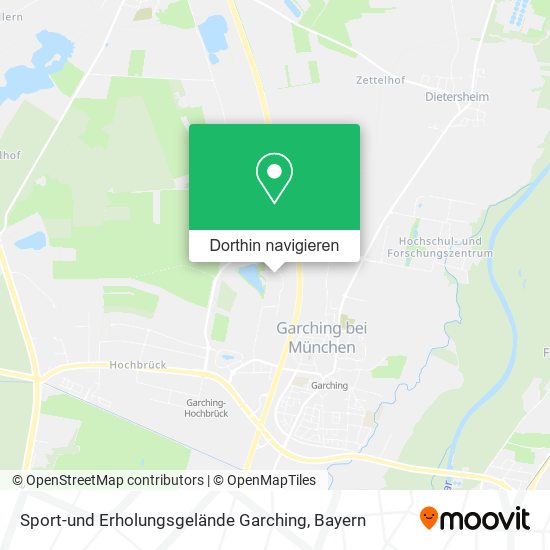 Sport-und Erholungsgelände Garching Karte