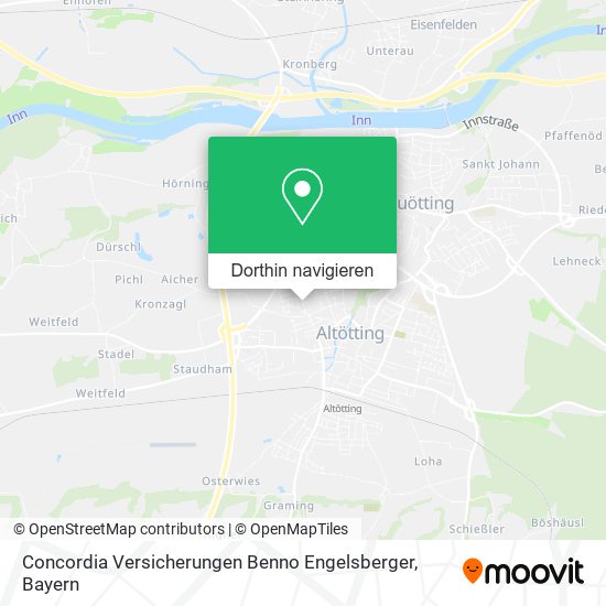 Concordia Versicherungen Benno Engelsberger Karte