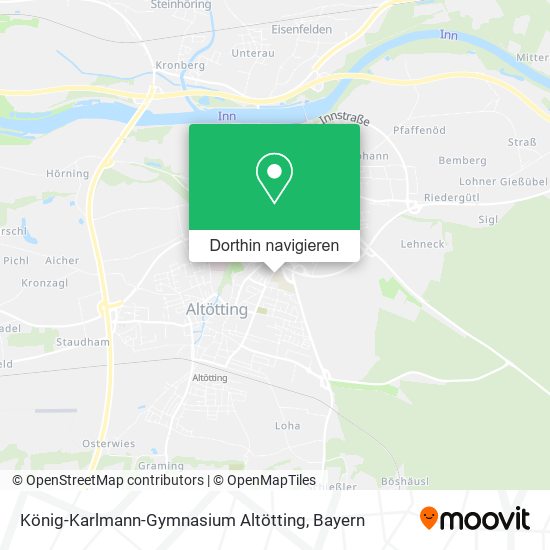 König-Karlmann-Gymnasium Altötting Karte