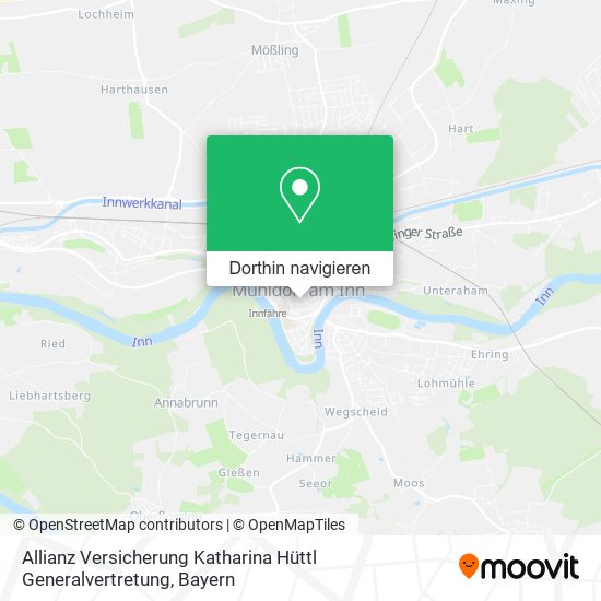 Allianz Versicherung Katharina Hüttl Generalvertretung Karte