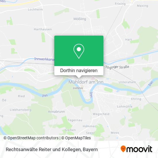 Rechtsanwälte Reiter und Kollegen Karte