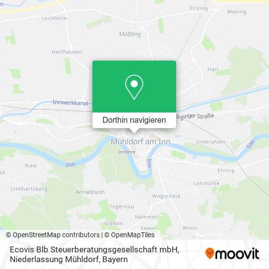 Ecovis Blb Steuerberatungsgesellschaft mbH, Niederlassung Mühldorf Karte