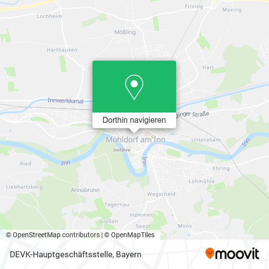 DEVK-Hauptgeschäftsstelle Karte