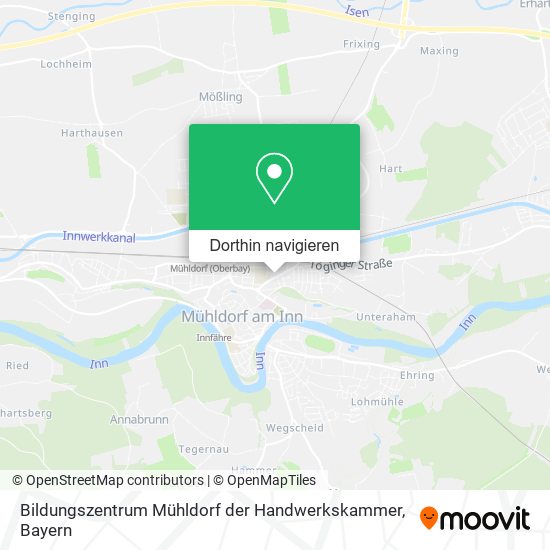 Bildungszentrum Mühldorf der Handwerkskammer Karte