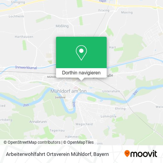 Arbeiterwohlfahrt Ortsverein Mühldorf Karte