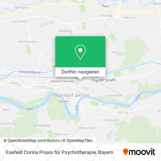 Esefeld Corina Praxis für Psychotherapie Karte