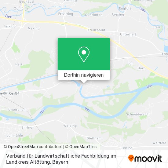Verband für Landwirtschaftliche Fachbildung im Landkreis Altötting Karte
