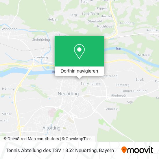 Tennis Abteilung des TSV 1852 Neuötting Karte