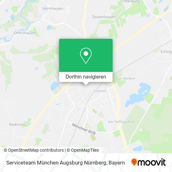 Serviceteam München Augsburg Nürnberg Karte