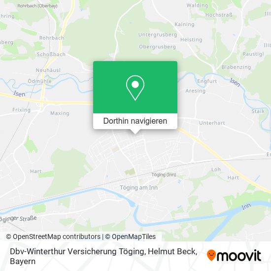 Dbv-Winterthur Versicherung Töging, Helmut Beck Karte