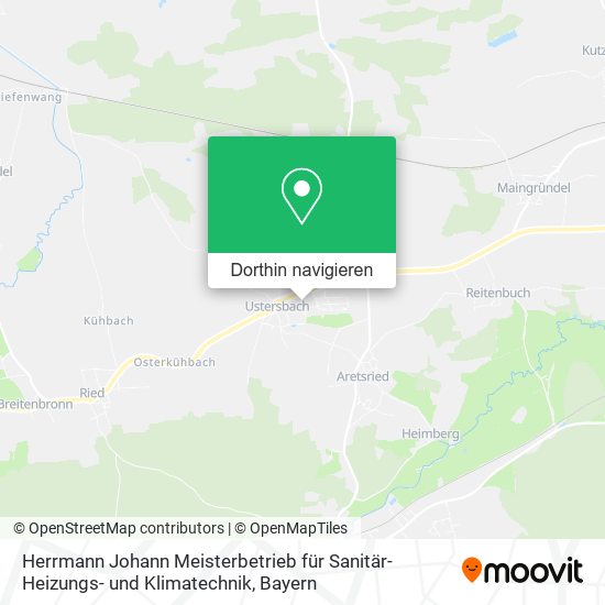Herrmann Johann Meisterbetrieb für Sanitär- Heizungs- und Klimatechnik Karte