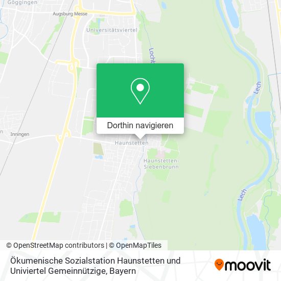 Ökumenische Sozialstation Haunstetten und Univiertel Gemeinnützige Karte