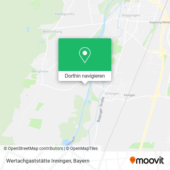 Wertachgaststätte Inningen Karte