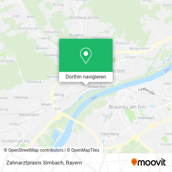 Zahnarztpraxis Simbach Karte