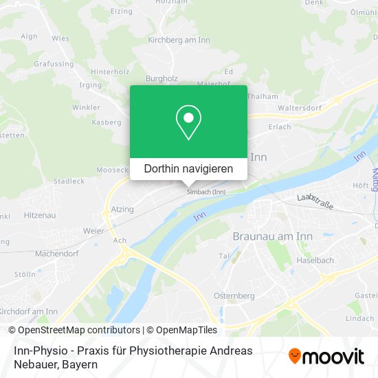 Inn-Physio - Praxis für Physiotherapie Andreas Nebauer Karte