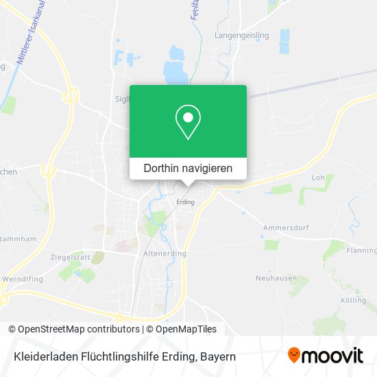 Kleiderladen Flüchtlingshilfe Erding Karte