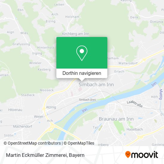 Martin Eckmüller Zimmerei Karte