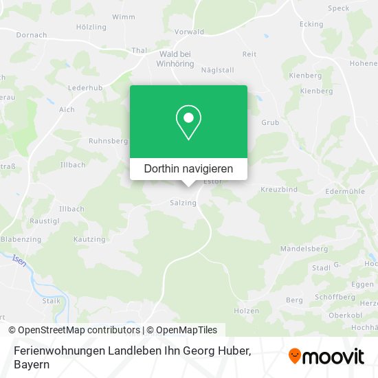 Ferienwohnungen Landleben Ihn Georg Huber Karte