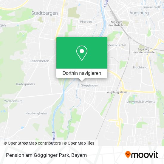 Pension am Gögginger Park Karte