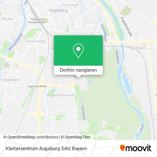 Kletterzentrum Augsburg DAV Karte