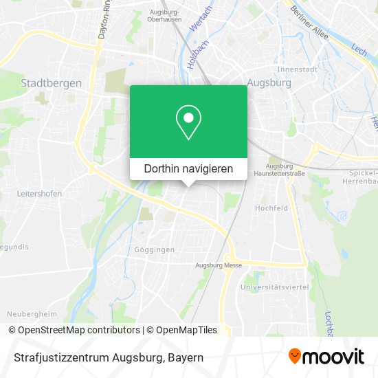 Strafjustizzentrum Augsburg Karte