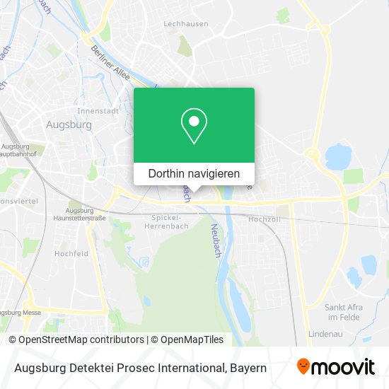Augsburg Detektei Prosec International Karte