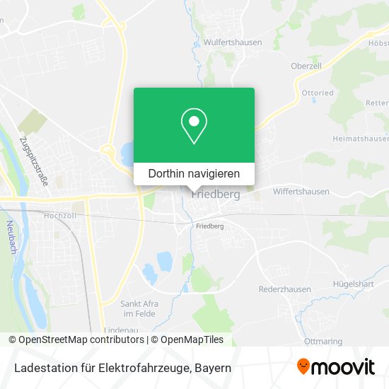 Ladestation für Elektrofahrzeuge Karte