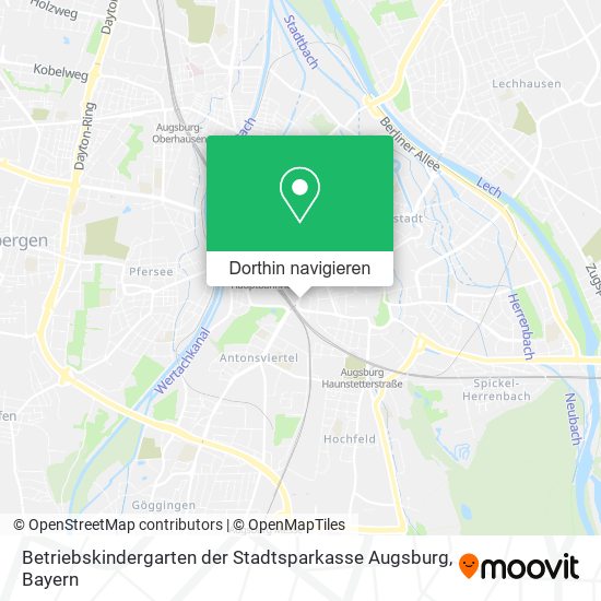 Betriebskindergarten der Stadtsparkasse Augsburg Karte