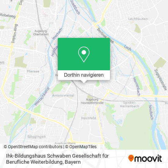 Ihk-Bildungshaus Schwaben Gesellschaft für Berufliche Weiterbildung Karte