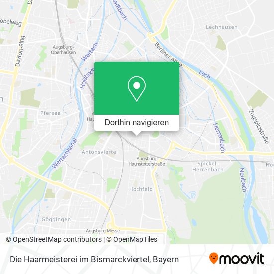 Die Haarmeisterei im Bismarckviertel Karte