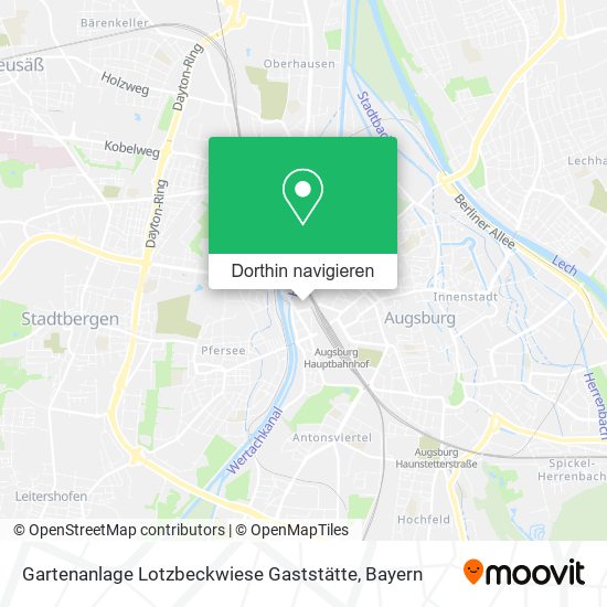 Gartenanlage Lotzbeckwiese Gaststätte Karte